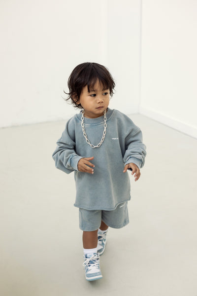 The Longsleeve Blue Washed