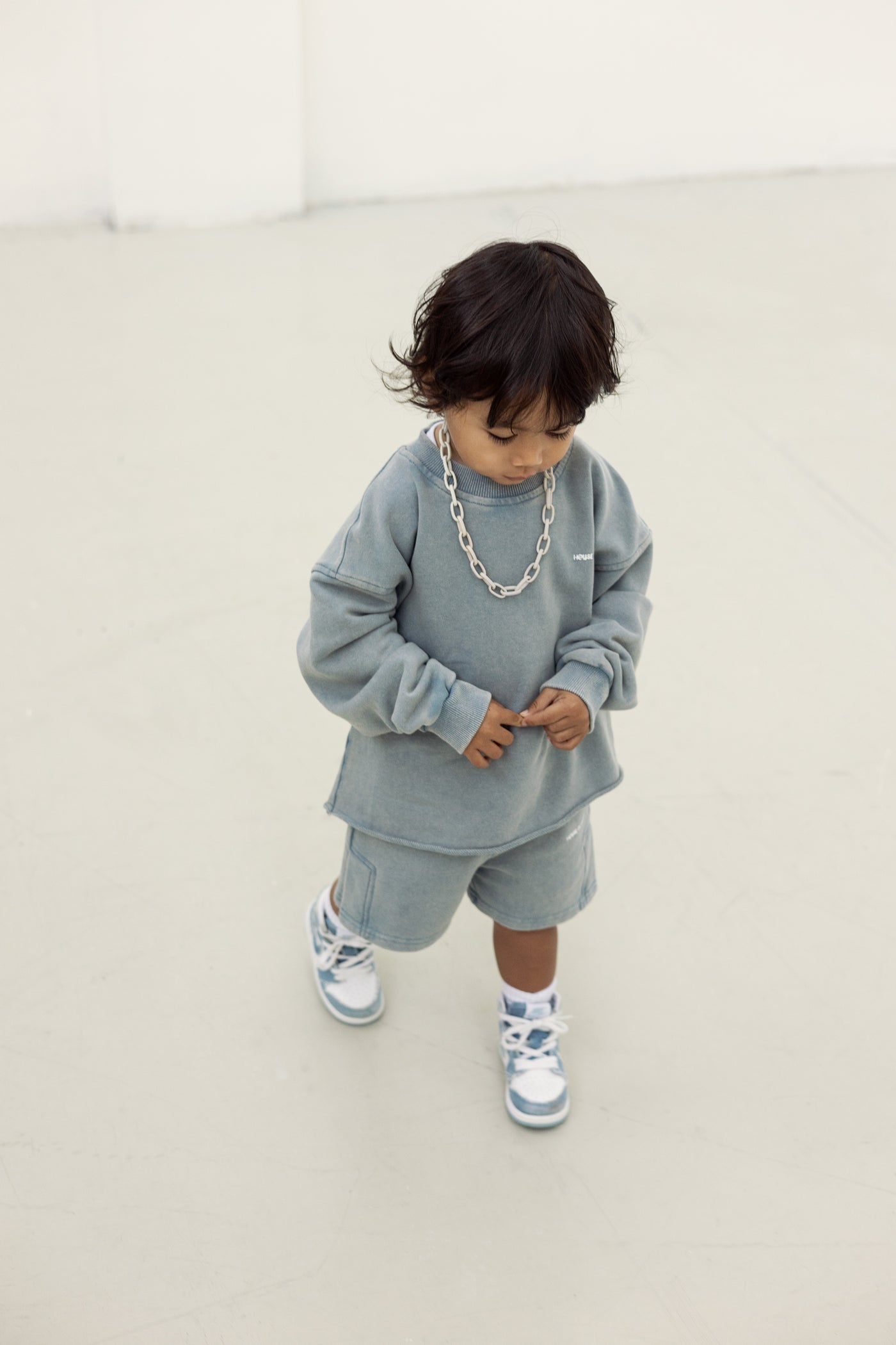 The Sweatshort Washed Blue