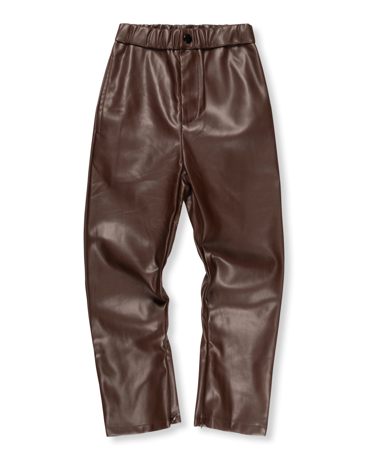 The Brown Faux Leather Pants